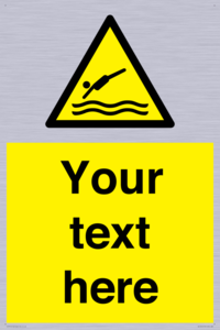 Custom Warning diving area